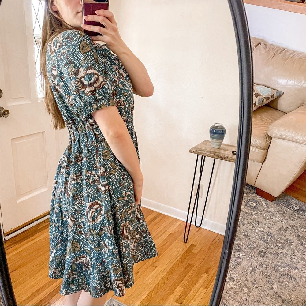 Peruvian Connection Calico Rose Mini Dress - Picture 5 of 8